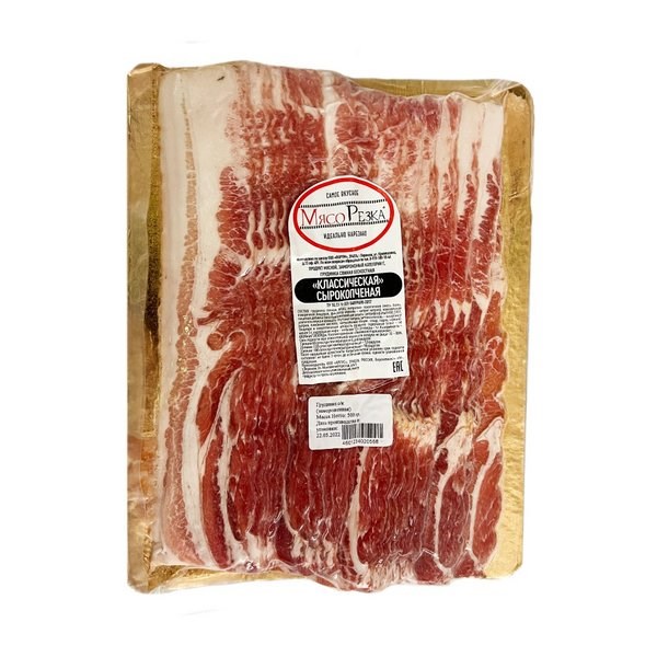 Грудинка свиная (бекон Мясорезка) с/к, 500гр (ФОР) 35380 - фото 1145