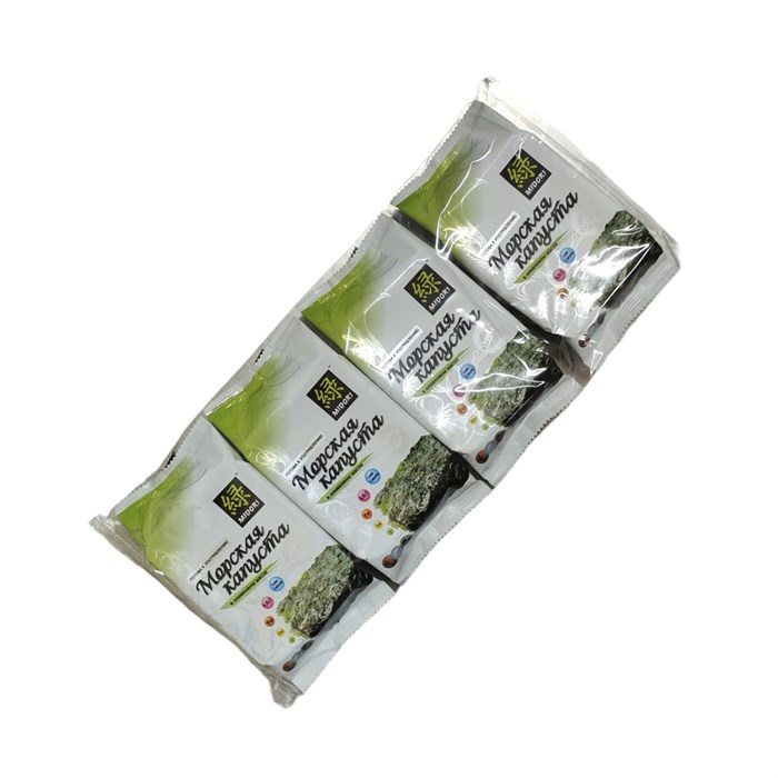 Морская капуста 5 г (32*4) жареная в оливковом масле Нори Мидори (ТР) 02632 - фото 830